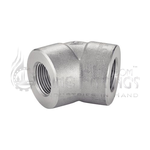 45° Female / Female Elbow Npt 3000 Lbs Unions With Threaded Ends