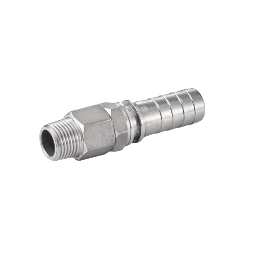 Male Hose Tail Bearing Swivel Unions For Flexible Pipes