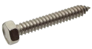 Hexagon Head Self Tapping Screw With Cone End - Stainless Steel