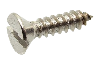 Slotted Countersunk Flat Head Tapping Screw  Stainless Steel