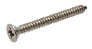 “Pozidriv” Cross Recessed Countersunk Head Tapping Screw  Stainless Steel