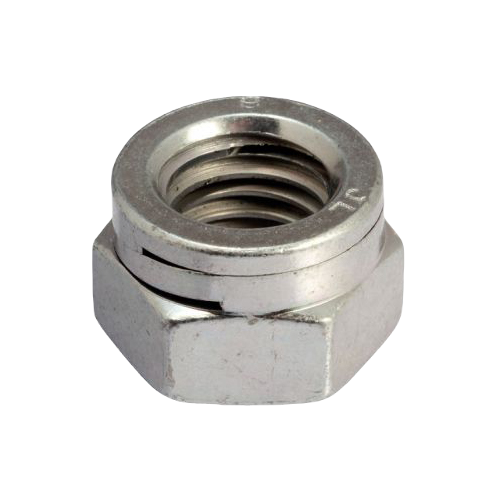 Prevailing Torque Type Hexagon Nut With Two Slots All Metal