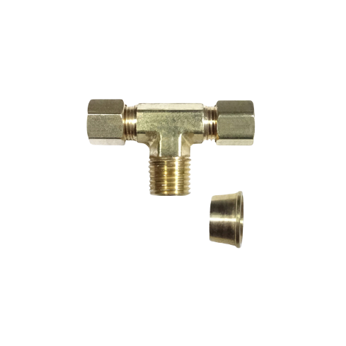 Tee With Male Pipe Stastrate Sleeve