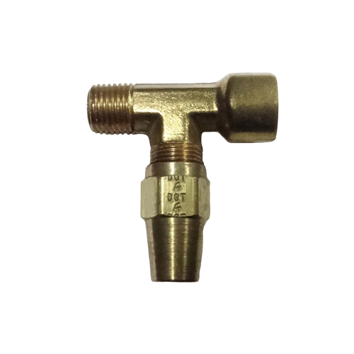 Air Brake Tee Female Pipe To Male Pipe To Tube