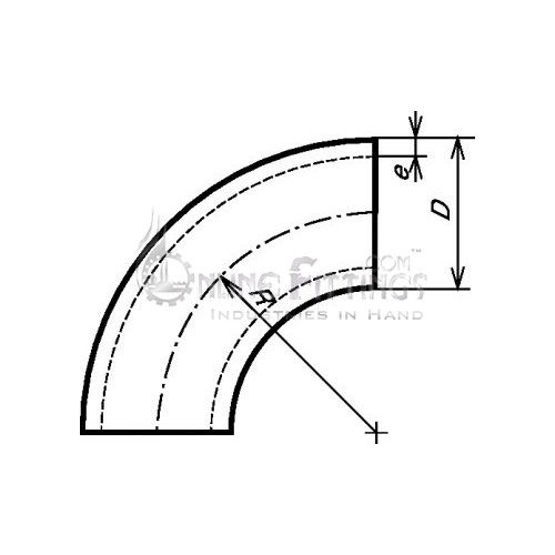 90° Long Radius Bend (Elbow) 1.5D 