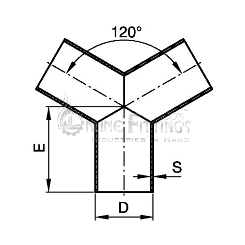 120°Y Part  Sms Fittings