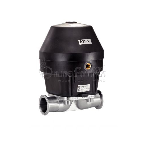 Pneumatic Nc Diaphragm Valve With Clamp Ends